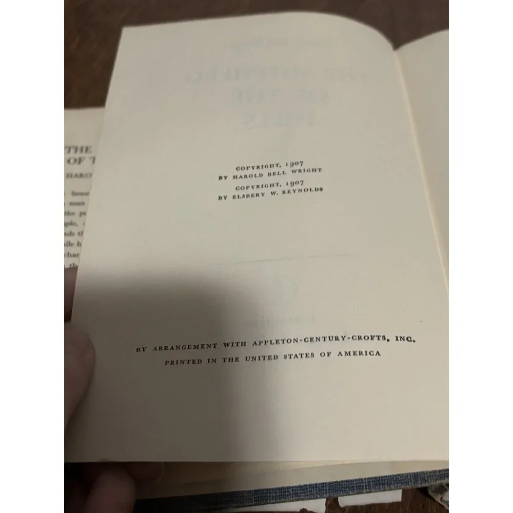 Harold Bell Wright Hardcover The Shepherd of the Hills Stamped Autograph 1970 - Picture 8 of 10